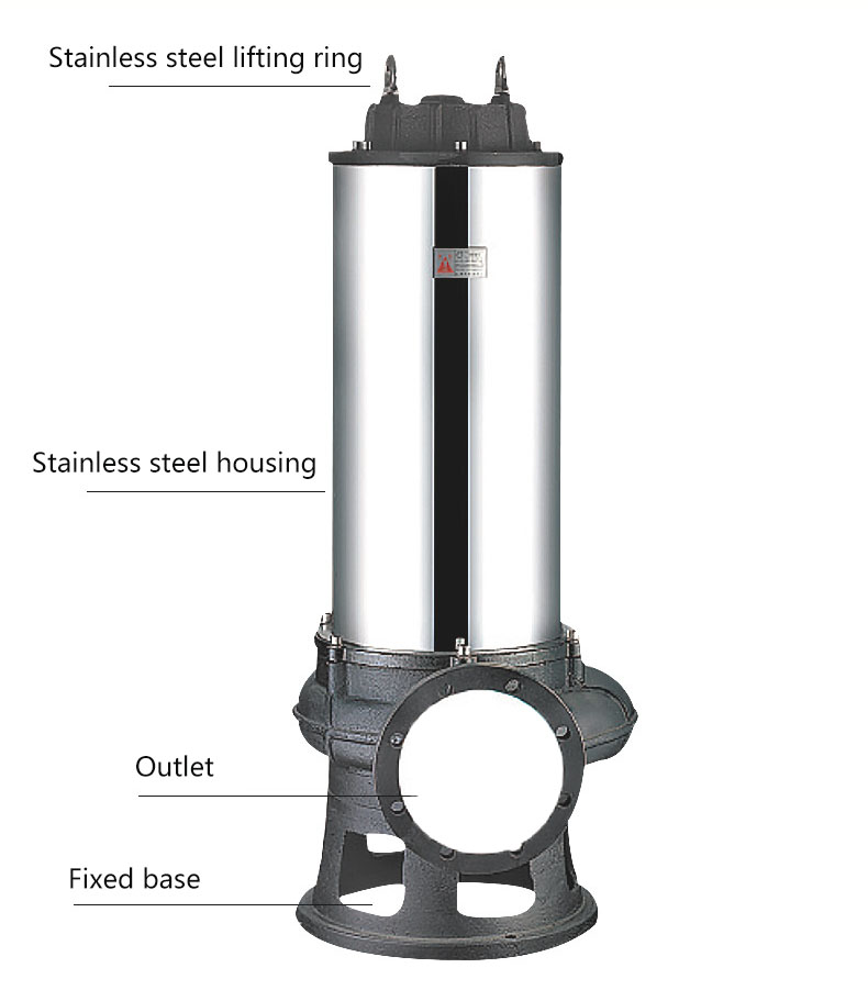 High Quality Stainless Steel Automatic Stirring Submersible Sewage Pump 